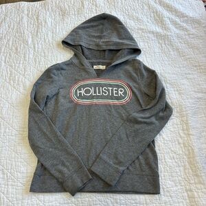 Hollister Charcoal Hoodie with Logo